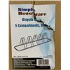 Image 2 : SimpleHouseware 5 Compartment Bicycle Rack - Silver Colour