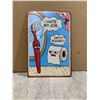 Image 1 : Funny Metal Sign - 12 x 8in