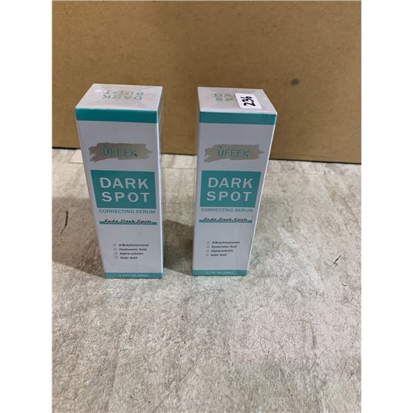 Lot Of 2 UFEEK Dark Spot Correcting Serums - Fade Dark Spots - 50ml Each
