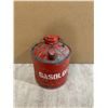 Image 1 : Vintage Red Metal Ribbed Utility Gas Can