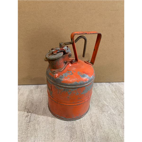 Justrite Red Metal Safety Can