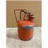 Image 4 : Justrite Red Metal Safety Can