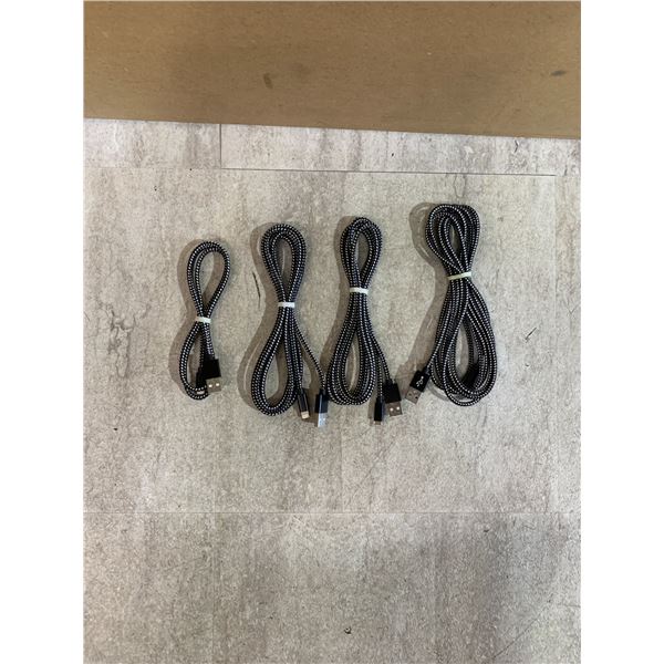 4 PCS - Lightning USB Charger Cables