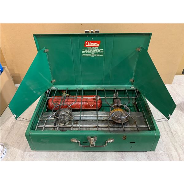 Vintage Coleman 2 Burner Camping Stove - 22in