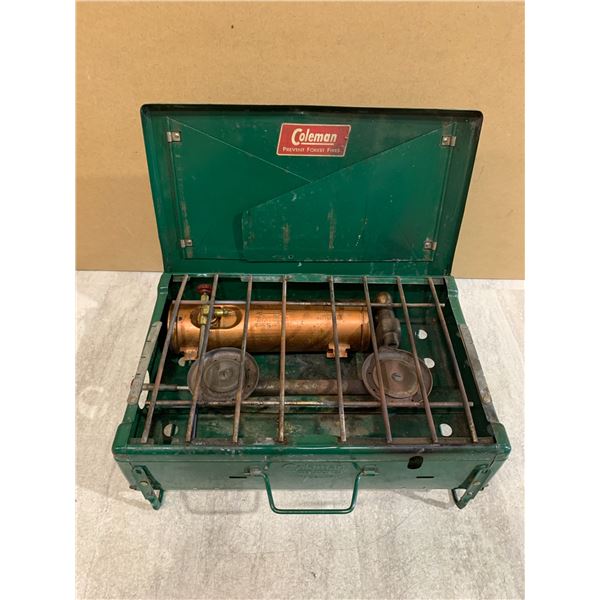 Vintage Coleman 2 Burner Camping Stove - 17 1/2in