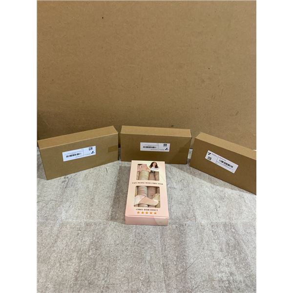 Lot Of 4 Boxes Of Flexi Rod Heatless Hair Curlers