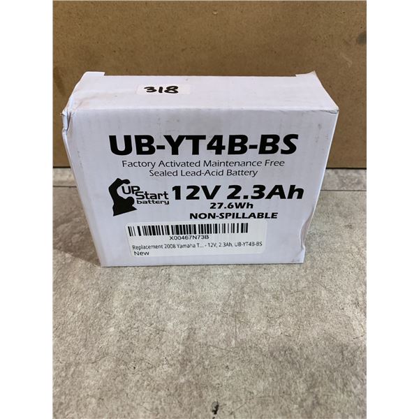 Factory Activated Maintenance Free Sealed Lead Acid Battery - 12V 2.3Ah 27.6Wh