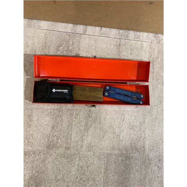 2 Sets Of Multi Tools & A Vintage Ruler