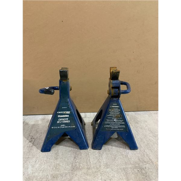 Lot Of 2 Certified 2-Ton Jack Stands