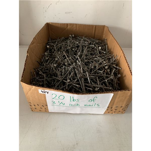 20 LBS Of 3 1/4in Nails