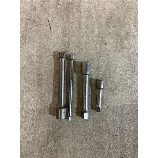 1x Craftsman V 1/2in Extension - 3x Other No Name Socket Wrench Extension Bars