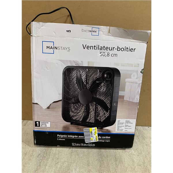 Mainstays 20in Box Fan