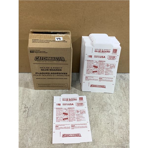 Catchmaster Mouse & Insect Glue Board Traps - 60 Traps