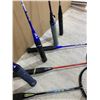 Image 5 : Lot Of 10 Assorted Badminton Rackets - With Worn Grips