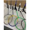 Image 6 : Lot Of 11 Assorted Badminton Rackets - With Good Grips - Includes A Birdie