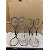 Image 1 : Assortment Of 7 Different Tennis Rackets - With Worn Grips