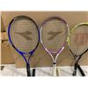 Image 2 : Assortment Of 7 Different Tennis Rackets - With Worn Grips