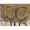 Image 3 : Assortment Of 7 Different Tennis Rackets - With Worn Grips