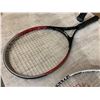 Image 6 : Assortment Of 7 Different Tennis Rackets - With Worn Grips