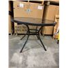Image 2 : Glass Metal Patio Table - 42in In Diameter