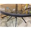 Image 4 : Glass Metal Patio Table - 42in In Diameter
