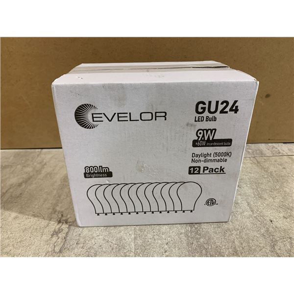 Evelor GU24 Light Bulbs - 12 Pack