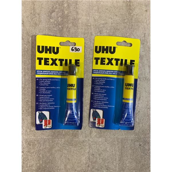 Lot Of 2 UHU Textile Special Solvent Glue