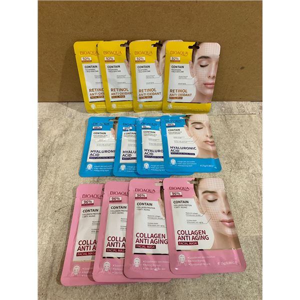12 Pack - Bioaqua Face Masks For Skincare