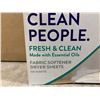 Image 2 : Clean People Fresh & Clean Made With Essential Oils Fabric Softener