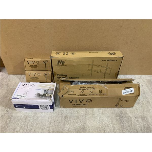 Lot Of 5 Assorted Open Box Mounts