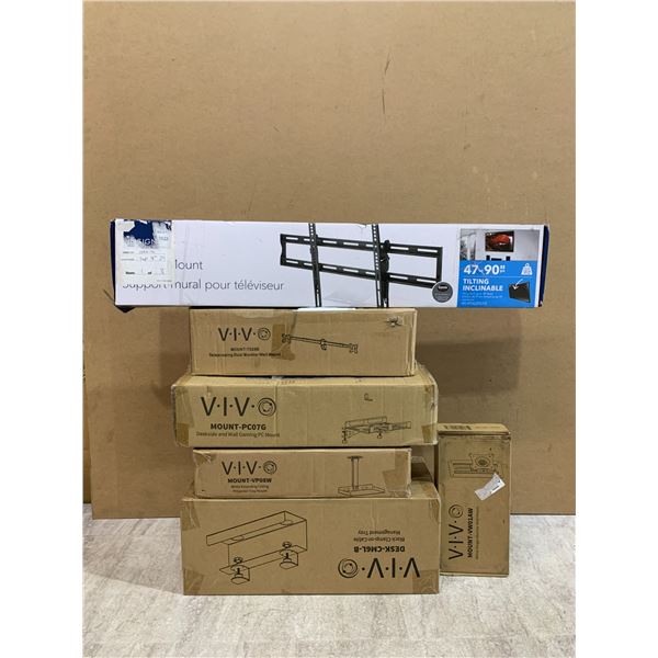 Lot Of 6 Assorted Open Box Mounts