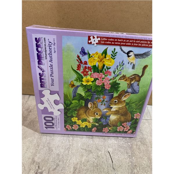Bits & Pieces 100 PCS Animal Puzzle