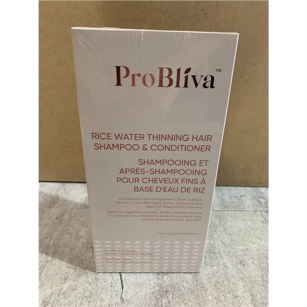 ProBliva Rice Water Thinning Shampoo & Conditioner