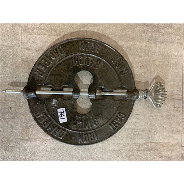 8in Cast Iron Stove Pipe Damper