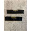 Image 1 : Black Corsair Vengeance LPX DDR4 Desktop Memory Modules