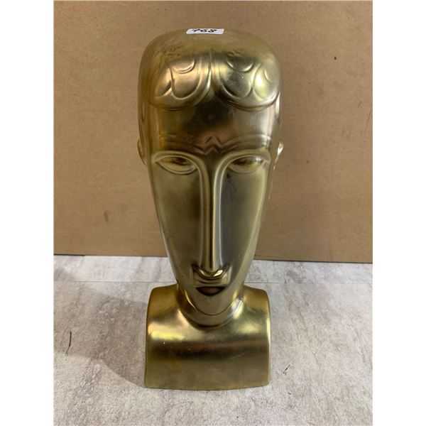 Art Deco Style Brass Female Bust