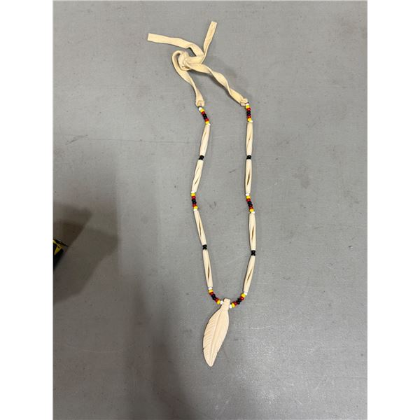 Indigenous Hand-Carved Bone Necklace