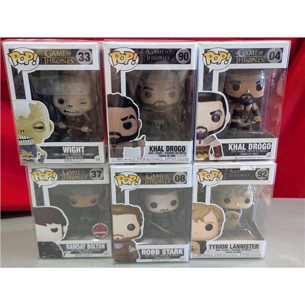 6 Sealed Funko Pop Game Of Thrones Figurines