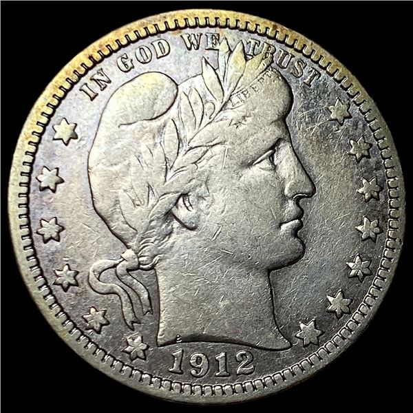 1912 Barber Silver Quarter LIGHTLY CIRCULATED