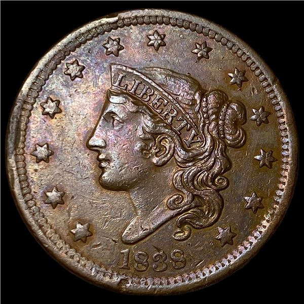 1838 Braided Hair Large Cent CHOICE AU