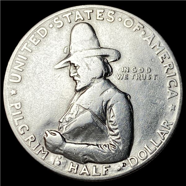1920 Silver Pilgrim Half Dollar CLOSELY  UNCIRCULATED