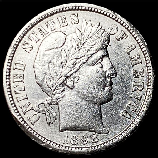 1898-S Silver Barber Dime CHOICE AU