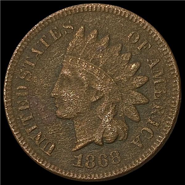 1868 Indian Head Cent NEARLY UNCIRCULATED