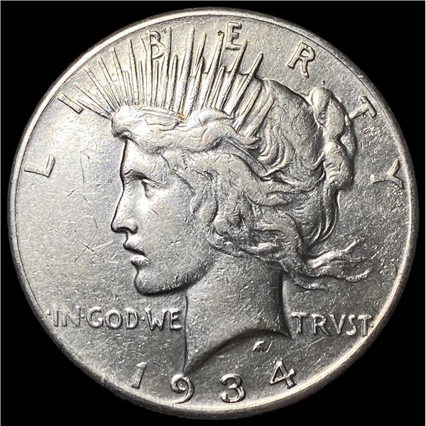1934-S Silver Peace Dollar CLOSELY  UNCIRCULATED