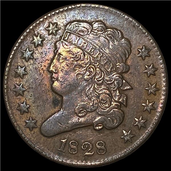 1828 Classic Head Half Cent CLOSELY  UNCIRCULATED