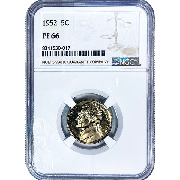1952 Jefferson Nickel NGC PF66