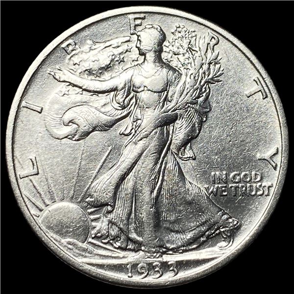 1933-S Silver Walking Liberty Half Dollar  UNCIRCULATED