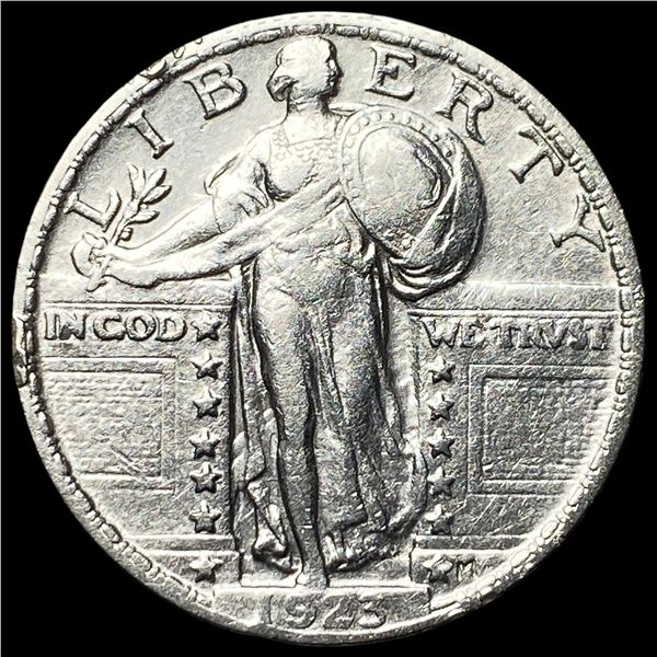 1923 Silver Standing Liberty Quarter CHOICE AU