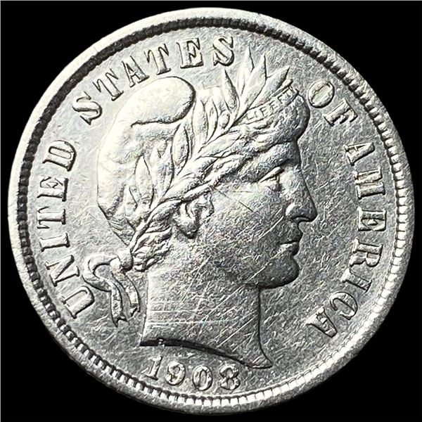 1908 Silver Barber Dime UNCIRCULATED