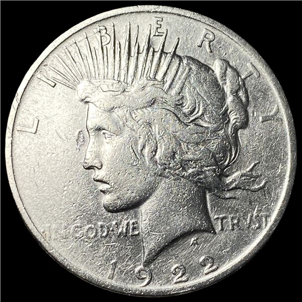 1922 Silver Peace Dollar NEARLY UNCIRCULATED